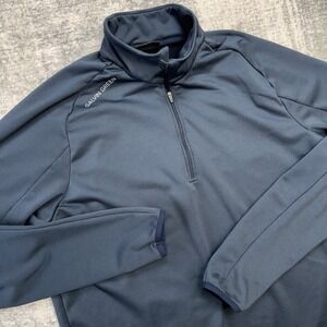 Galvin Green Drake Pullover Mens XL Navy Blue 1/4 Zip Golf Insulating Mid Layer